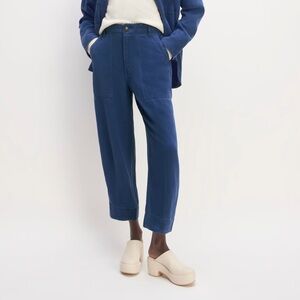 Everlane Women's Utility Pant in Buttersoft in Dark Blue, Size 8